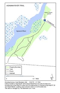 Map agawam river trail