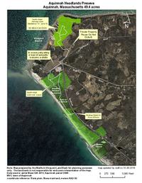 Map aquinnah headlands preserve