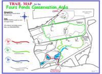 Map four ponds conservation area bourne town forest