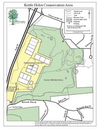 Map kettle holes conservation area