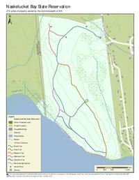 Map nasketucket bay state reservation
