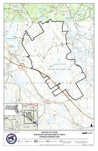 Map rocky gutter wildlife management area
