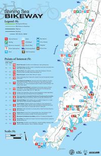 Map shining sea bikeway