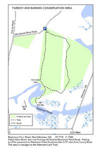 Map tweedy and barnes conservation area